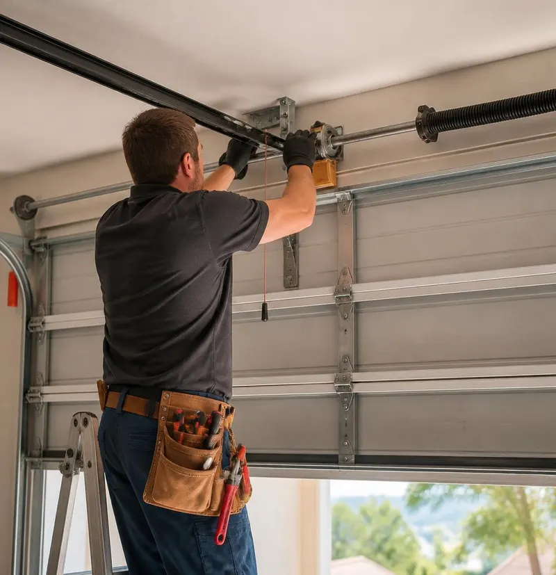Off Track Door Repair in Lehigh Acres